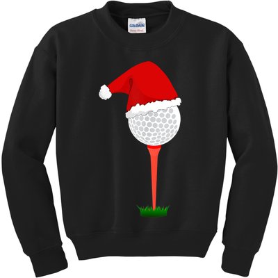 Funny Golfing Christmas Tee Holiday Golf Ball TShirt Kids Sweatshirt