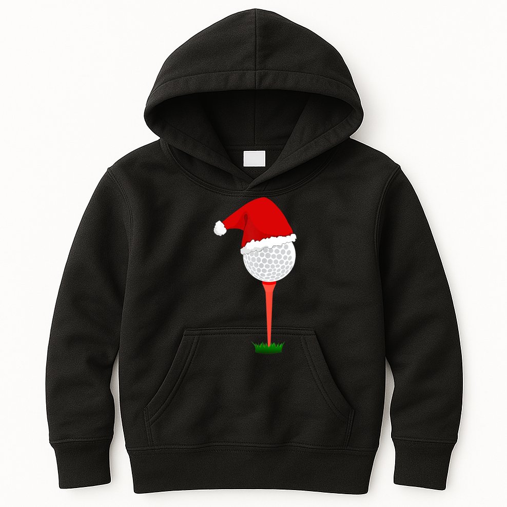 Funny Golfing Christmas Tee Holiday Golf Ball TShirt Kids Hoodie