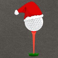 Funny Golfing Christmas Tee Holiday Golf Ball TShirt Cotton Canvas Backpack