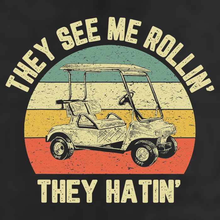 Funny Golf Cart See Me Rollin They Hatin Humor 11oz C Handle Ceramic Mug