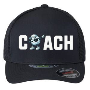 Funny Golf Coach Gift Flexfit Unipanel Trucker Cap