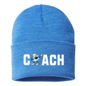 Funny Golf Coach Gift Sustainable Knit Beanie