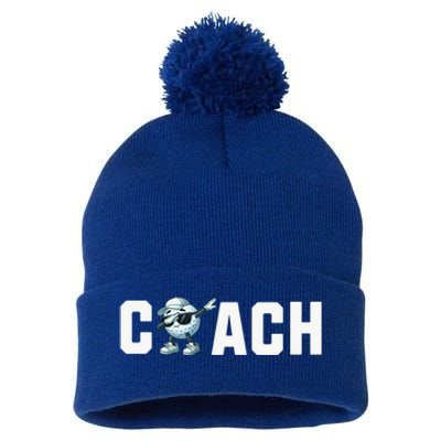 Funny Golf Coach Gift Pom Pom 12in Knit Beanie