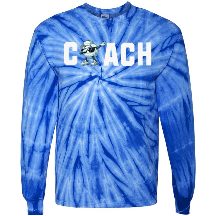 Funny Golf Coach Gift Tie-Dye Long Sleeve Shirt