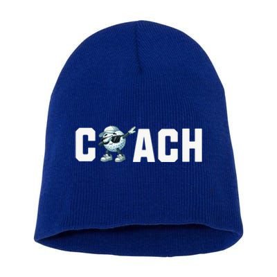 Funny Golf Coach Gift Short Acrylic Beanie