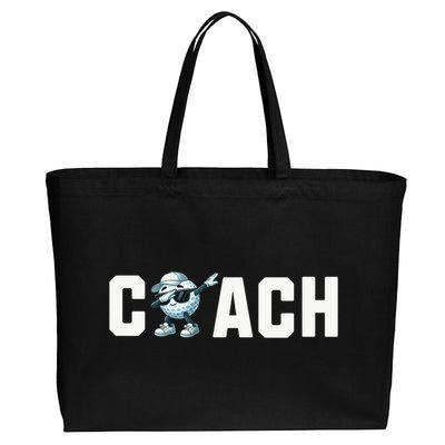 Funny Golf Coach Gift Cotton Canvas Jumbo Tote