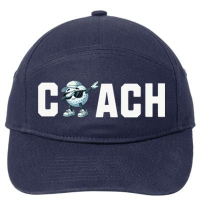 Funny Golf Coach Gift 7-Panel Snapback Hat