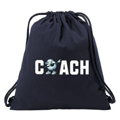 Funny Golf Coach Gift Drawstring Bag