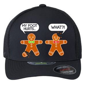 Funny Gingerbread Christmas Flexfit Unipanel Trucker Cap