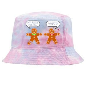 Funny Gingerbread Christmas Tie-Dyed Bucket Hat