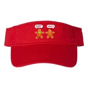 Funny Gingerbread Christmas Valucap Bio-Washed Visor