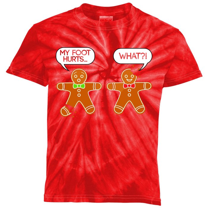 Funny Gingerbread Christmas Kids Tie-Dye T-Shirt