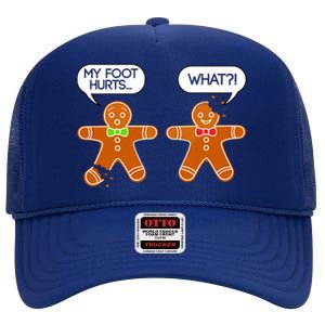 Funny Gingerbread Christmas High Crown Mesh Back Trucker Hat