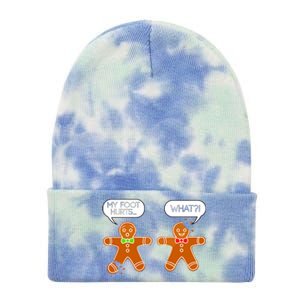 Funny Gingerbread Christmas Tie Dye 12in Knit Beanie