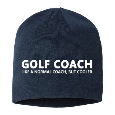 Funny Golf Coach Definition Golf Coach Sustainable Beanie