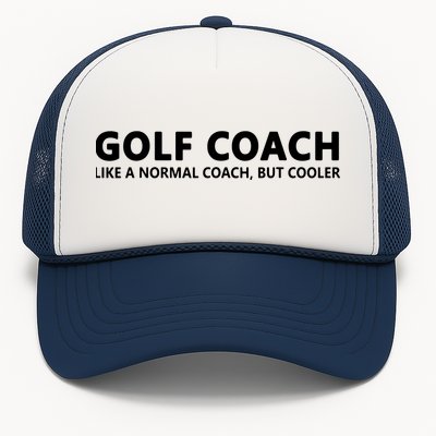 Funny Golf Coach Definition Golf Coach Trucker Hat