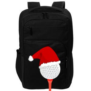 Funny Golfing Christmas Holiday Golf Ball Impact Tech Backpack