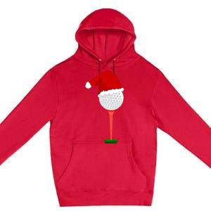 Funny Golfing Christmas Holiday Golf Ball Premium Pullover Hoodie