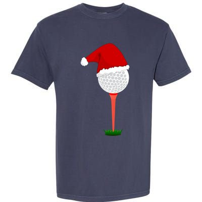 Funny Golfing Christmas Holiday Golf Ball Garment-Dyed Heavyweight T-Shirt