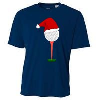 Funny Golfing Christmas Holiday Golf Ball Cooling Performance Crew T-Shirt