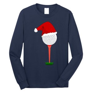 Funny Golfing Christmas Holiday Golf Ball Long Sleeve Shirt