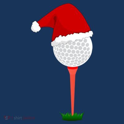 Funny Golfing Christmas Holiday Golf Ball T-Shirt