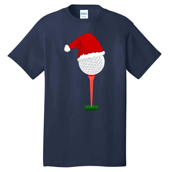 Funny Golfing Christmas Holiday Golf Ball Tall T-Shirt