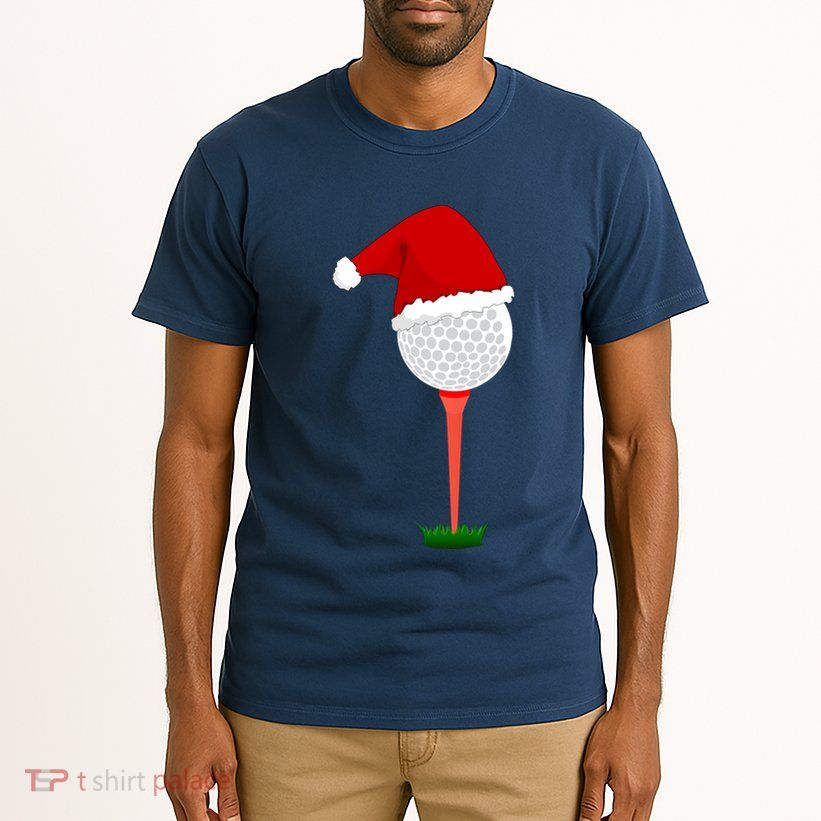 Funny Golfing Christmas Holiday Golf Ball Tall T-Shirt