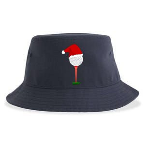 Funny Golfing Christmas Holiday Golf Ball Sustainable Bucket Hat