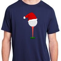 Funny Golfing Christmas Holiday Golf Ball Adult ChromaSoft Performance T-Shirt