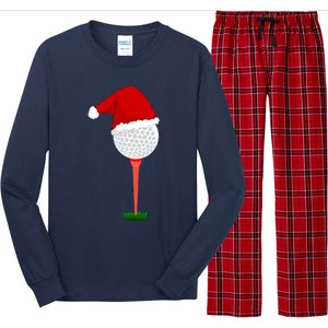 Funny Golfing Christmas Holiday Golf Ball Long Sleeve Pajama Set