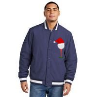 Funny Golfing Christmas Holiday Golf Ball Insulated Varsity Jacket