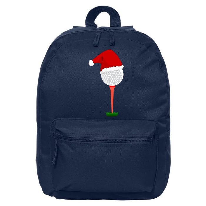 Funny Golfing Christmas Holiday Golf Ball 16 in Basic Backpack