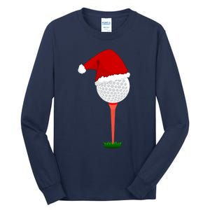 Funny Golfing Christmas Holiday Golf Ball Tall Long Sleeve T-Shirt