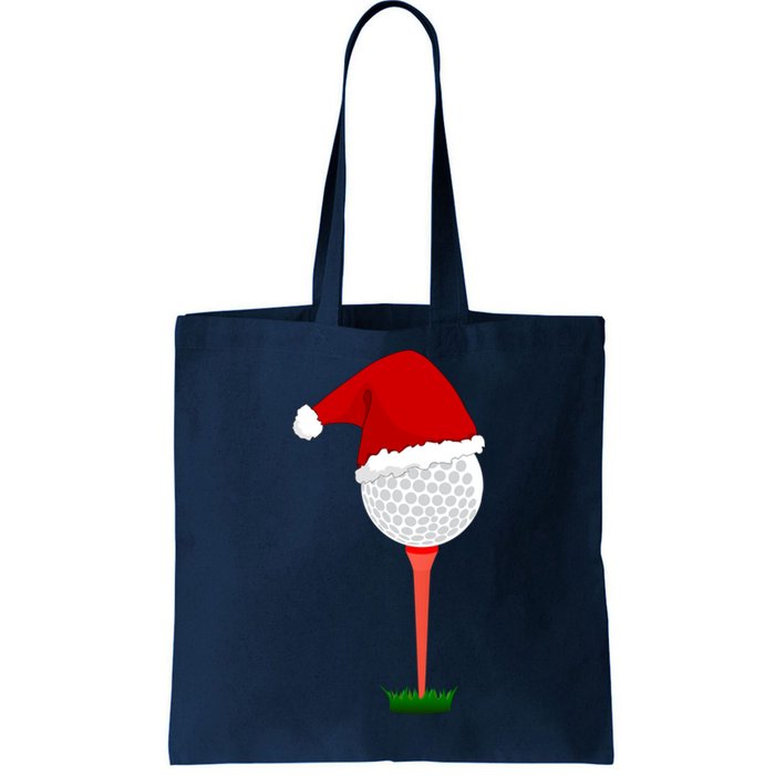 Funny Golfing Christmas Holiday Golf Ball Tote Bag