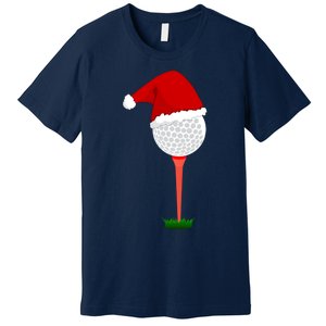 Funny Golfing Christmas Holiday Golf Ball Premium T-Shirt