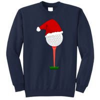 Funny Golfing Christmas Holiday Golf Ball Tall Sweatshirt