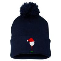 Funny Golfing Christmas Holiday Golf Ball Pom Pom 12in Knit Beanie