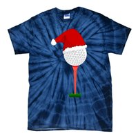 Funny Golfing Christmas Holiday Golf Ball Tie-Dye T-Shirt