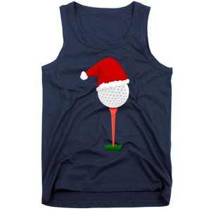 Funny Golfing Christmas Holiday Golf Ball Tank Top