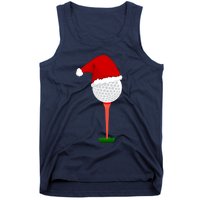 Funny Golfing Christmas Holiday Golf Ball Tank Top