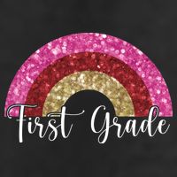 First Grade Cute Rainbow Back To School 7 Panel Mesh Trucker Snapback Hat