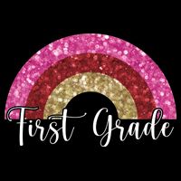 First Grade Cute Rainbow Back To School City Backpack