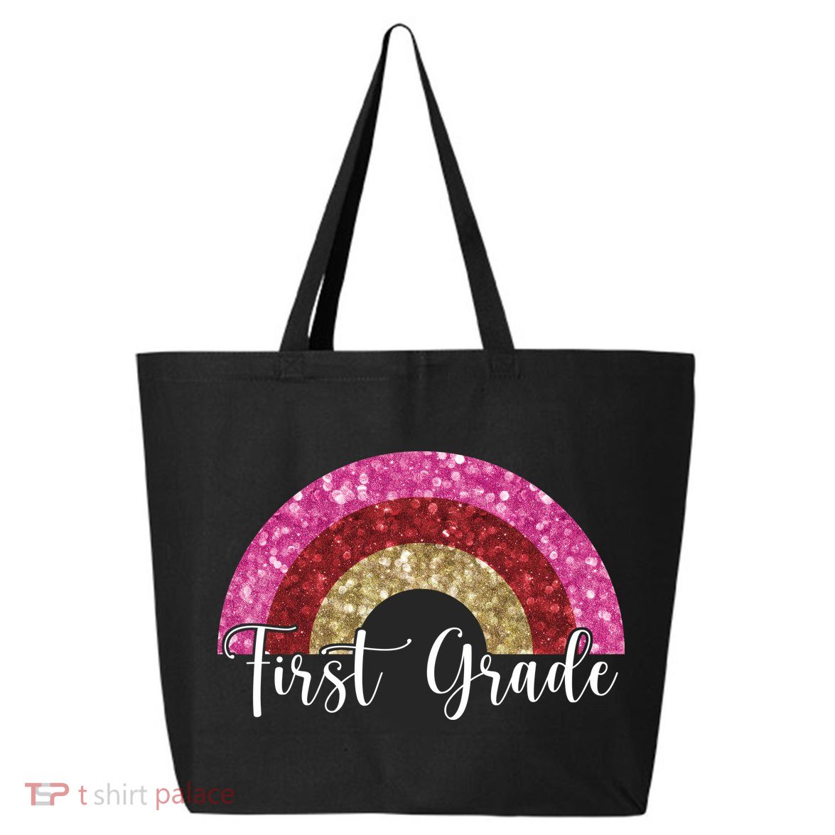 First Grade Cute Rainbow Back To School 25L Jumbo Tote
