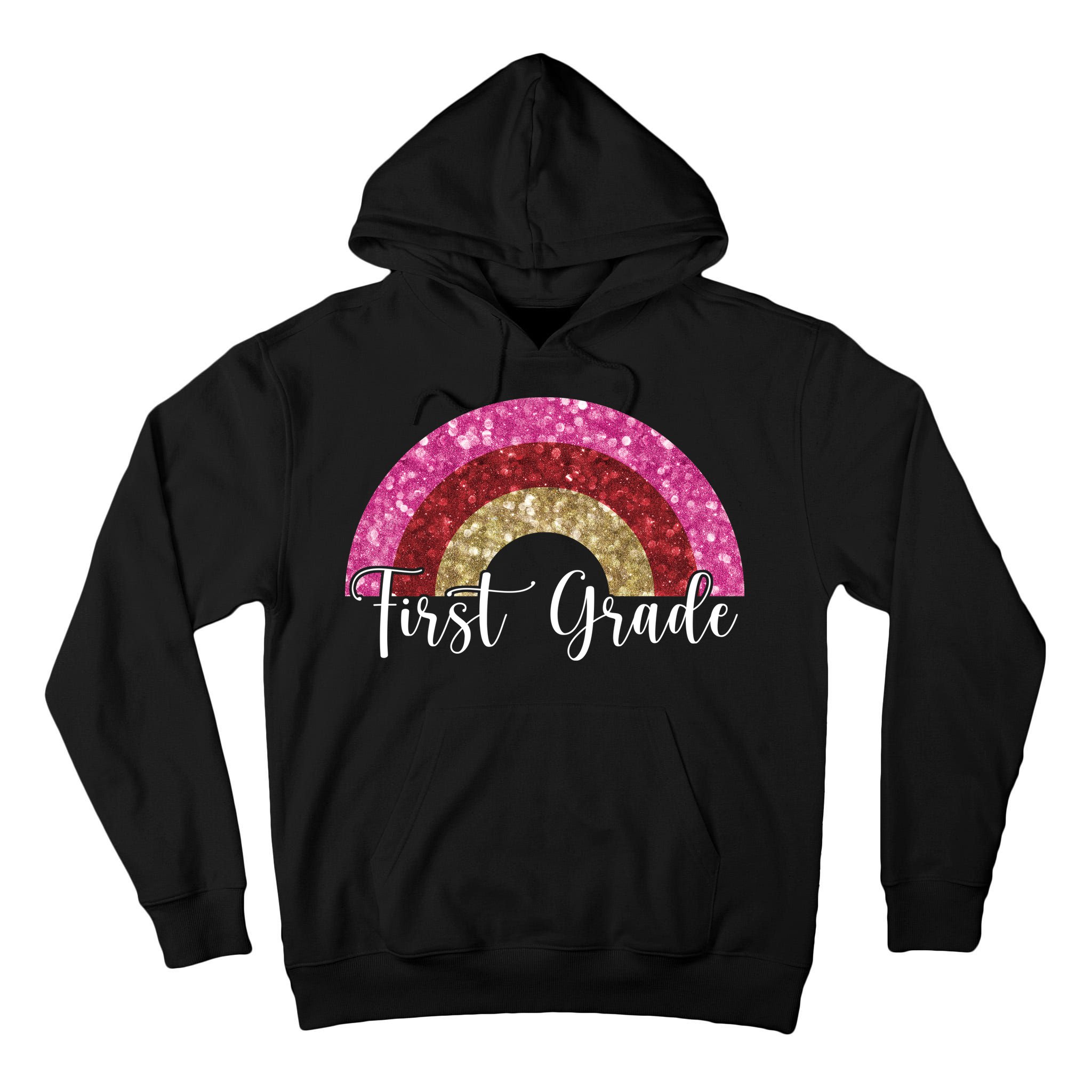 First Grade Cute Rainbow Back To School Tall Hoodie