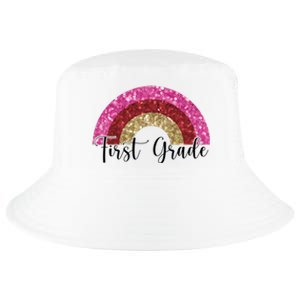 First Grade Cute Rainbow Back To School Cool Comfort Performance Bucket Hat