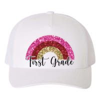 First Grade Cute Rainbow Back To School Yupoong Adult 5-Panel Trucker Hat