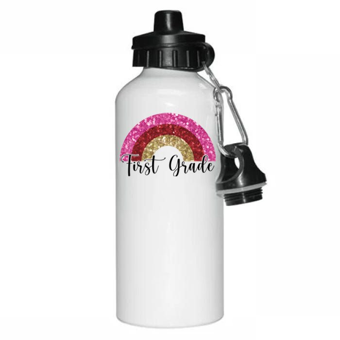 First Grade Cute Rainbow Back To School Aluminum Water Bottle