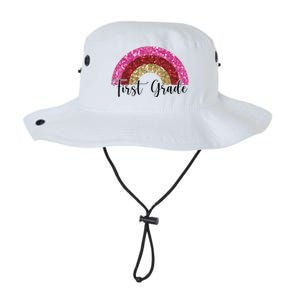 First Grade Cute Rainbow Back To School Legacy Cool Fit Booney Bucket Hat