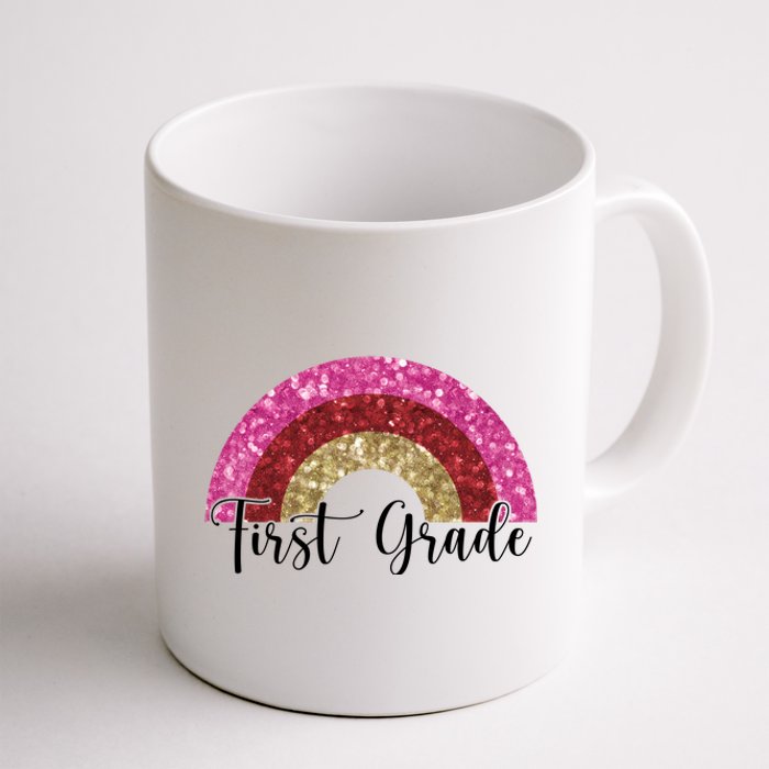 First Grade Cute Rainbow Back To School Coffee Mug